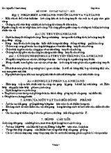 Đề cương ôn tập học kì I Vật lí lớp 7 - Nguyễn Thanh Hưng